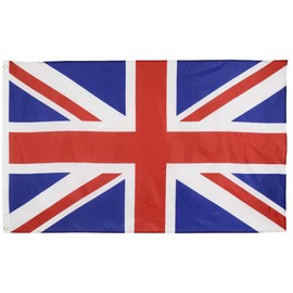 REIDFERR United Kingdom UK Flag 3x5 Ft Outdoor - Vivid Color Fade Proof Polyester British National Flags with 2 Brass Grommets (United Kingdom Flag)