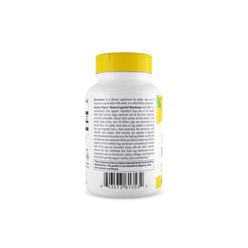 Healthy Origins Eggshell Membrane (NEM) 500 mg, 30 Veggie Caps