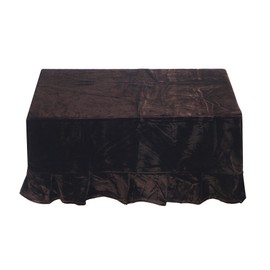 TKY Piano Chair Cover Piano Chair Cover Single Seater Decorative Protective Dustproof Velvet (Dark Brown)