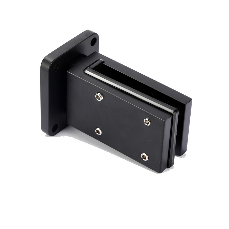 3TO Glass Clamp - Black Glass Railing Clamp Square Modern