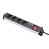 UCOMEN 4-Way Power Strip with Switch and 2 USB A,