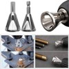 2Pcs Deburring External Chamfer Tool Stainless Steel Deburring Drill Bit