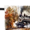 HDESDIS 1 Panel Retro Rustic Train Kitchen Valance Curtains for