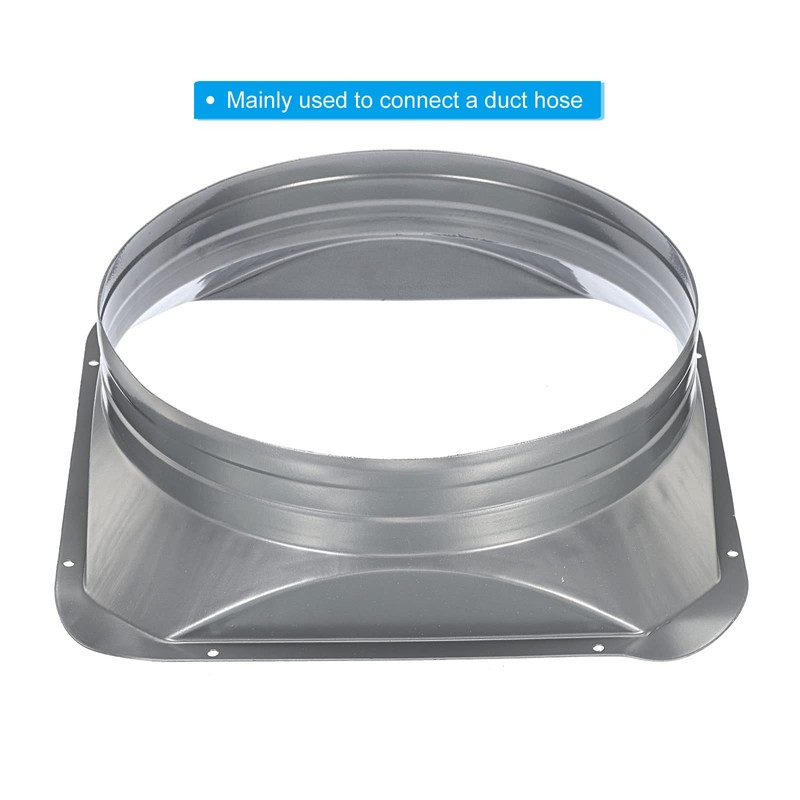 PATIKIL 10 Inch Duct Connector Flange, Metal Straight Pipe Flange