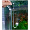 Clscea Aquarium Stainless Steel CO2 Diffuser Atomizer with Integrated Check