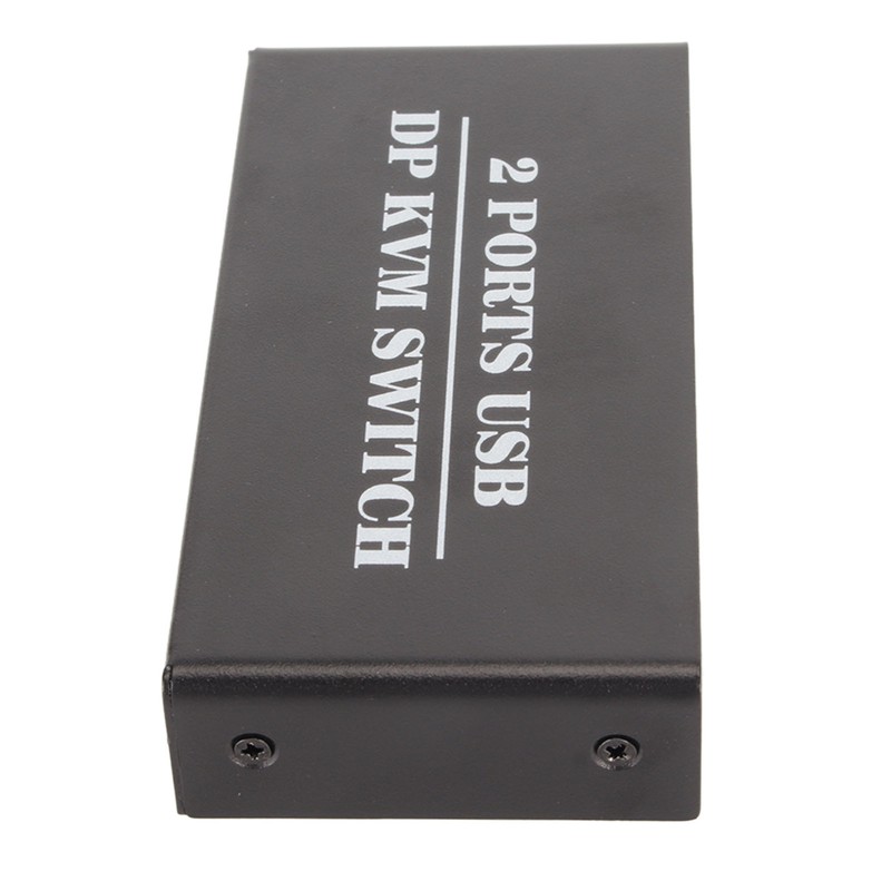 DisplayPort KVM Switch 2 Ports 4K 60Hz Dual Mode Aluminum
