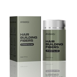 Hiar Building Fiber, Hair Fibers for Thinning Hair, Fill In Fine or Thinning Hair Instantly Thicker Fuller Look, Hair Fibers Black (22g) for Men & Women