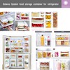 BALWOO Pickle keeper Press Plate Food Storage Container Organizer for