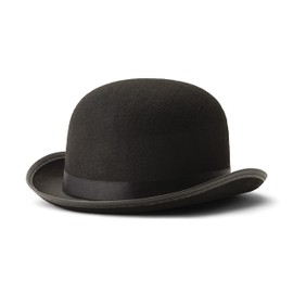 Dress Up America Hat - Kids' Costume Derby Bowler Hat - Black Velvet (1129)