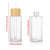 COSIDEA 5PCS empty 50ml / 1.67 oz clear glass bottles