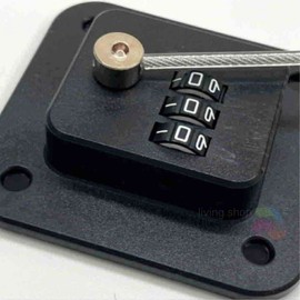 Versatile Combination Lock for Refrigerators, Cabinets, Bi-fold Doors, and Windows (Black) Window Fastener