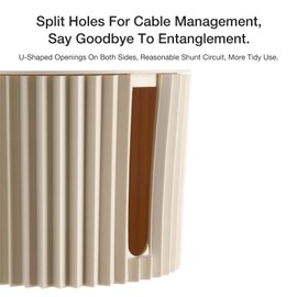 Cable Management Box | Cord Organizer Box with Lid | Power Strip Storage Box for Desk Cable Organizer for Computers