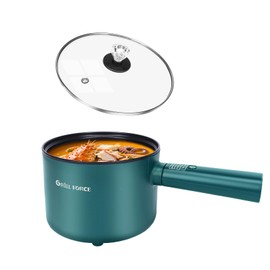 GRILL FORCE Hot Pot Electric,6 Smart Modes, 1.8L Rapid Noodles Cooker, Portable Cooking Pot, Non-Stick Sauté Pan, Electric Pot for Steak, Pasta, Egg, Soup, BPA Free, Suit Dorm Room and Apartment