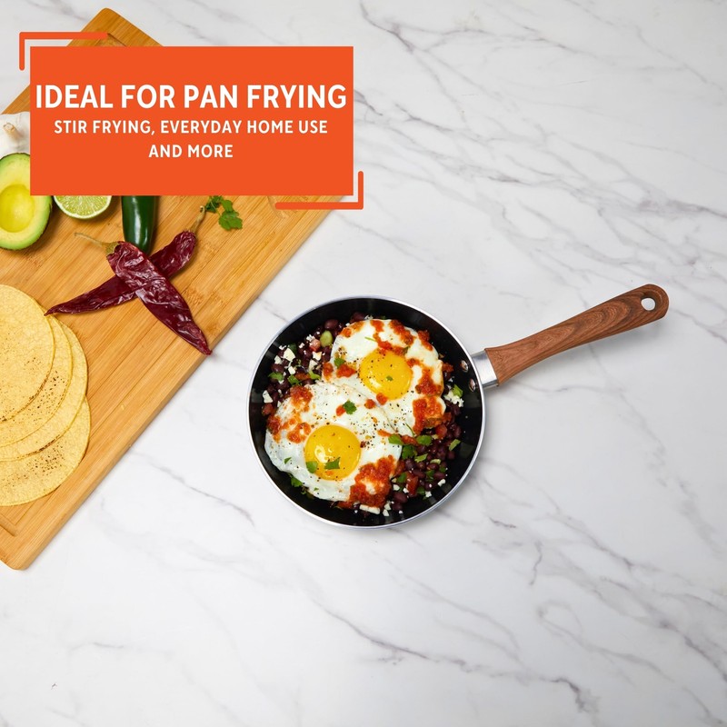 IMUSA 8in Talavera Nonstick Ceramic Frying Pan Skillet, PFAS-Free