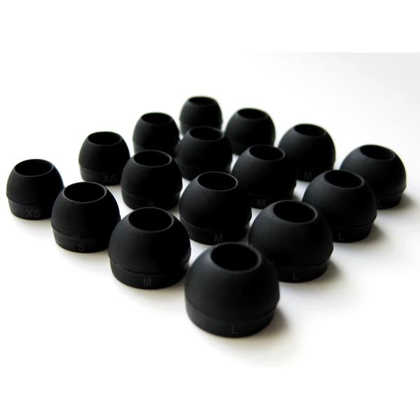 16 pcs (B-4sz) Comfort Soft Replacement Set Eartips Earbuds Eargels