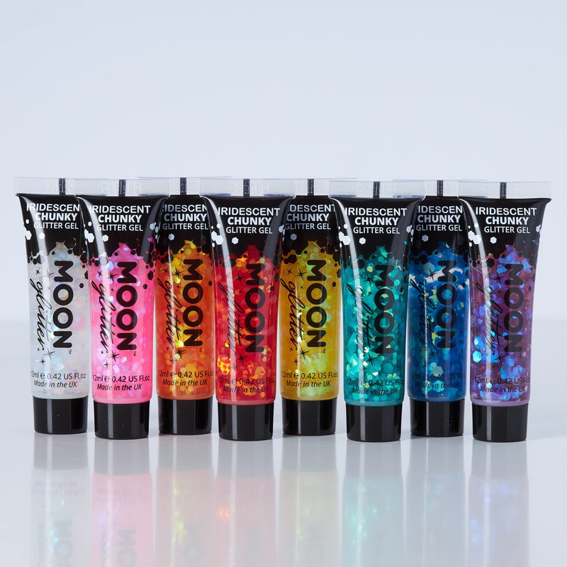 Moon Glitter Iridescent Glitter Gel - 12 ml - Cerise