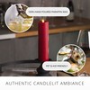 Luminara Classic Slim Flameless LED Candle, Burgundy 2" x 7.9",