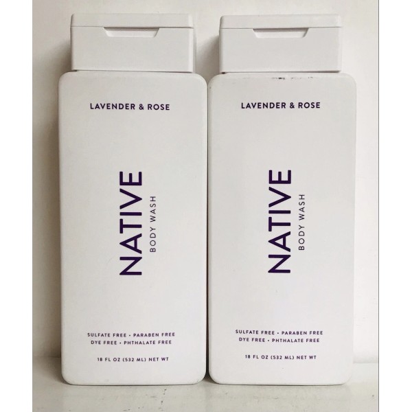 Native 2 Bottles Native ~ Lavender & Rose Moisturizing Body