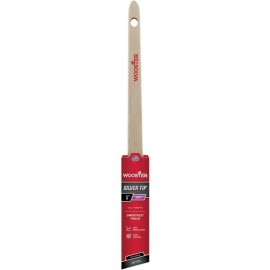 Wooster 3-Wooster SILVER TIP 1 In. Thin Angle Sash Paint Brush Model: 5224-1