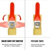 GASHER 6PCS 1/4 Inch Brass Mini Ball Valve Shut Off