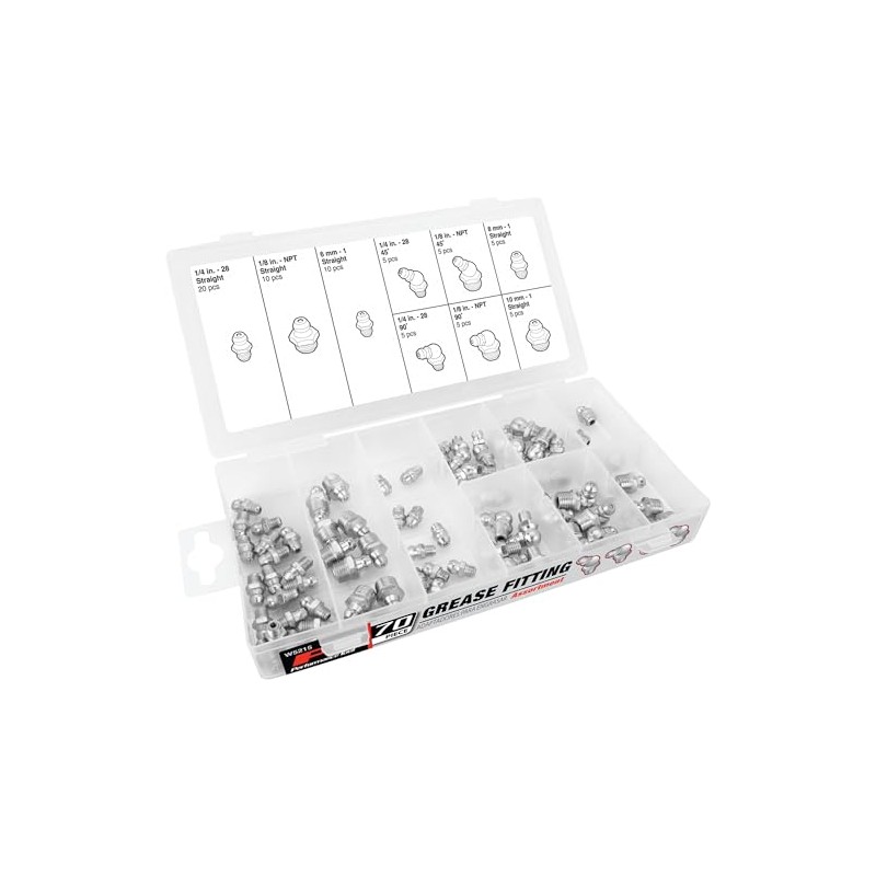 Performance Tool W5215 Performance Tool SAE/MET Grease Fitting Assortment -