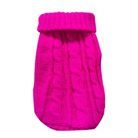 Dog Sweaters for Small Dogs Girl Boy, XS Yorkie Sweaters XXS Puppy Doggie Sweater Winter Warm Dog Turtleneck Knitwear Pullover for Chihuahua Fall Winter Cold Weather,Hot Pink S
