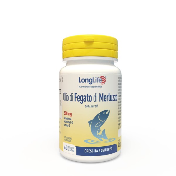 LongLife® Olio di Fegato di Merluzzo 500 Mg - 40 Gr