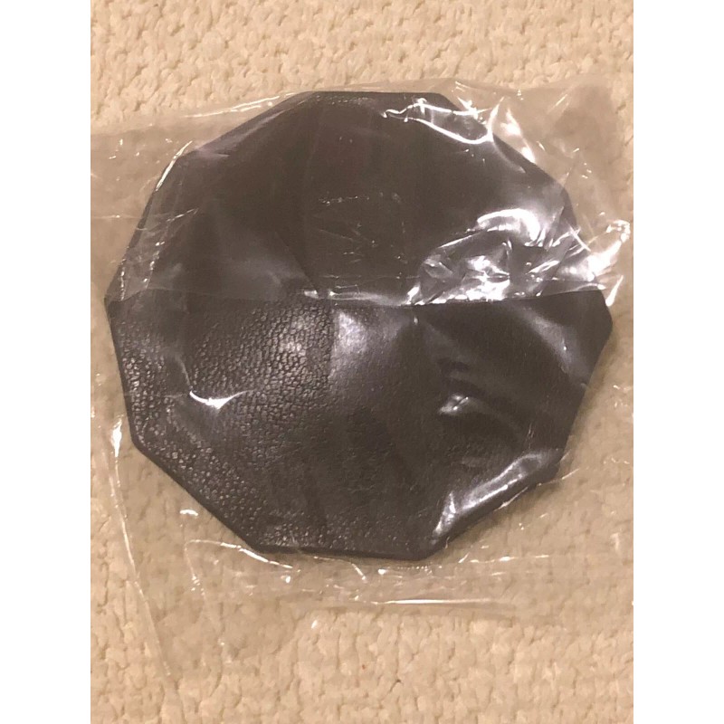 Spiral Coin Purse Change Pouch Leather Spiral Squeeze Rose BLACK