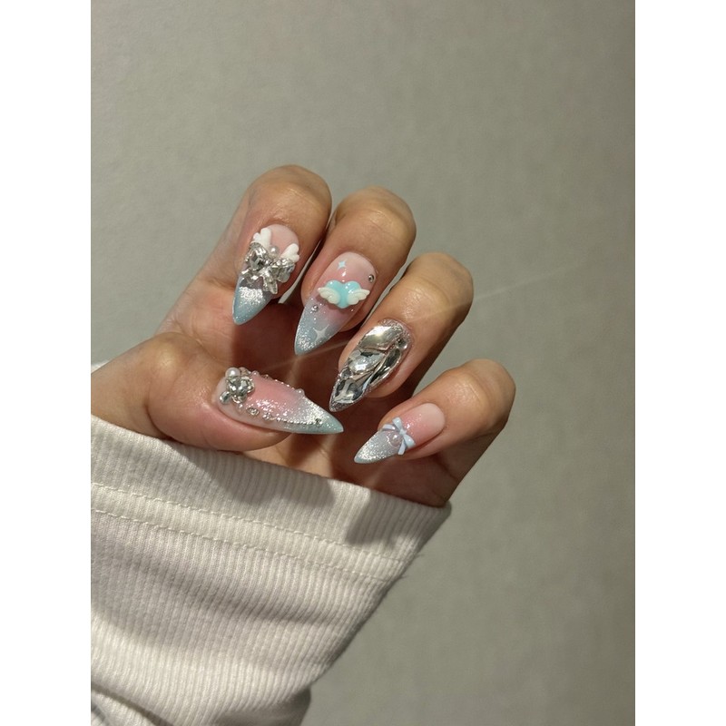 Innocent Nail Kitsch Sweet Angel - S-Oval / 청순네일 키치
