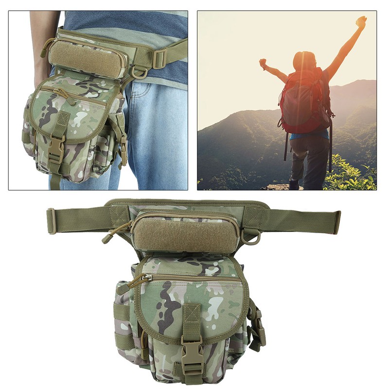 Oxford Cloth Drop Leg Bag Waterproof Reporter Pouch Leg Bag
