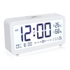Sansai LED LCD Digital 12/24h Alarm/Snooze Clock/Date/Temperature 5.2" Display