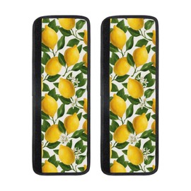 LILYDIARY Non Slip Refrigerator Handle Covers 2pcs,Neoprene Refrigerator Door Handle Covers for Fridge, Oven, Dishwasher & Microwave, Decorative Kitchen Appliance Handle Covers,Lemon Citrus Blossom