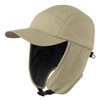 Decentron Mens Winter Hat with Brim Fleece Earflaps Hat Baseball
