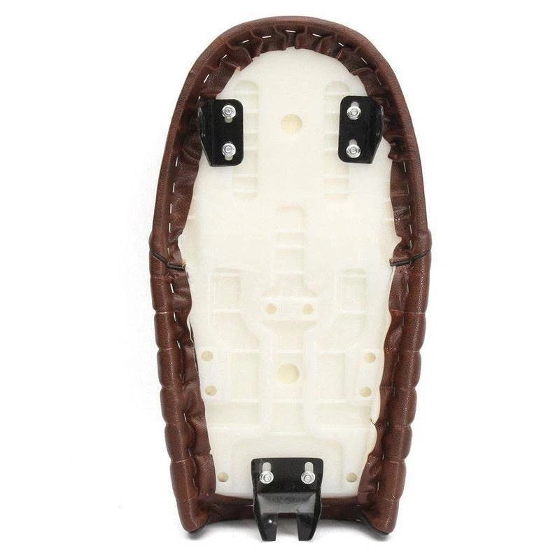 GOODFITMENT Brown Vintage Motorcycle Hump Retro Saddle Seat For Cafe