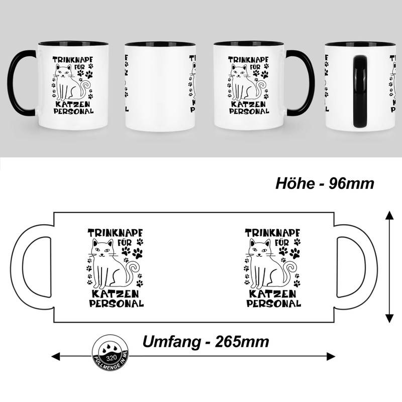 Joyamking Coffee Cup Gifts for Cat Lovers Drinking Bowl for