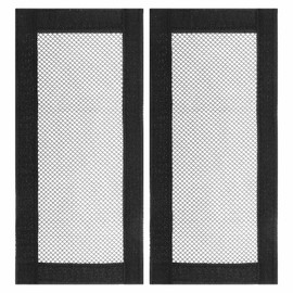 2PCS Car Under Seat Air Vent Cover Compatible with Model Y Model 3 Air Outlet Anti-Blocking Mesh Grilles Protector 25x11.8cm Black