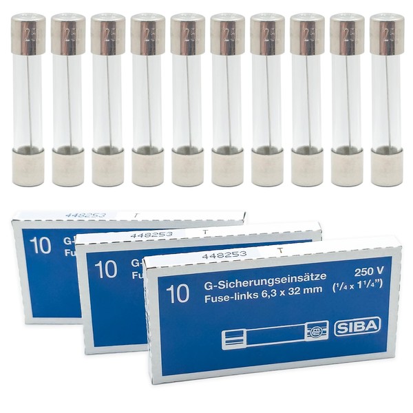 SIBA 400 mA Glass Fuses 6.3 x 32 mm |