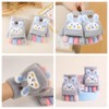 Votvlog Half Finger Gloves Children's Fingerless Winter Flip Top Gloves