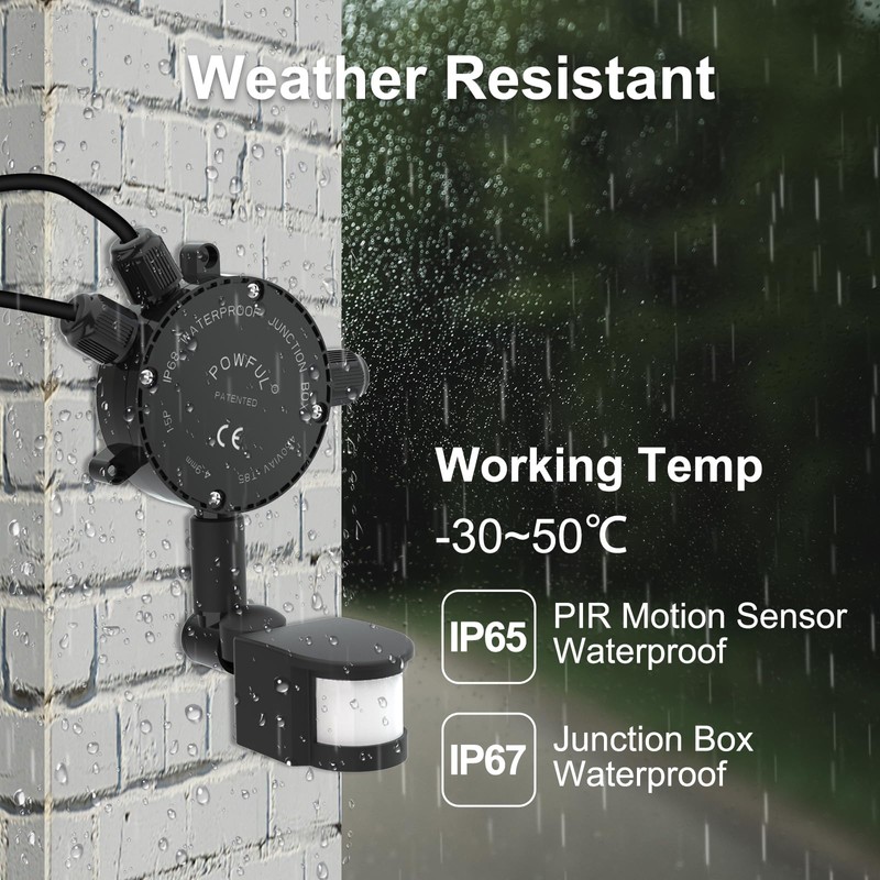 Kekeou Motion Sensor, 160-Degree Replacement Motion Detector for Security Floodlight,