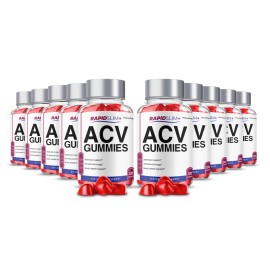 Rapid Slim ACV Gummies Supplement, RapidSlim Max Strength Formula (10 Pack)