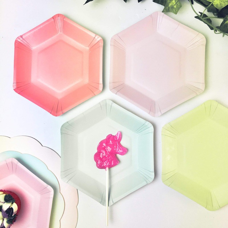 Sparkly Silver Star Pink Unicorn Shape Lollipops, 24Piece, Juicy Watermelon