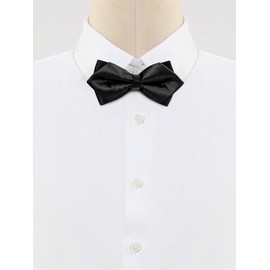 [Allegra K] Men's Solid Pre-tied Bow Tie Weeding Party Bow Tie, Black