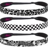 Hipsy 3-pack Women's 1980s Inspired 80s Decade 7/8" Wide Headbands