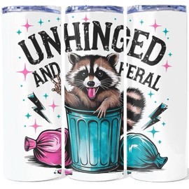 Waterbottletumbler 20 oz Reusable Portable Water Bottle with Lid Washable Cup Mug Ideal for Everyday Use Drinkware Featuring Raccoon Design Non-BPA Free - Bottled:_48