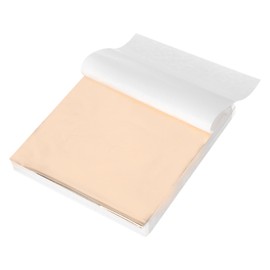 MECCANIXITY 300 Pcs Gold Leaf Sheets 5.5" x 5.5" Imitation Gold Foil Sheets for Crafts,Picture Frames,Sculpture,Nails and DIY Arts Decoration,Champagne