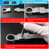 JEUCLEL 10PCS Universal Auxiliary Timing Idler Belt Wrench Serpentine Belt