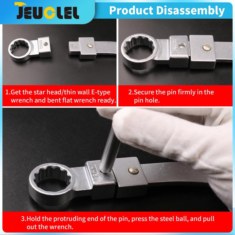 JEUCLEL 10PCS Universal Auxiliary Timing Idler Belt Wrench Serpentine Belt