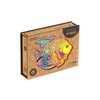 UNIDRAGON Original Wooden Puzzle – Shiny Fish, 196 Pieces, Medium