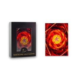 SleeveChief Premium Design Trading Card | Ultra Durable TCG Game Sleeves with Holo- Effect Backprint | Fit as MTG Card Sleeve & More | Standard Size | 100 Pcs