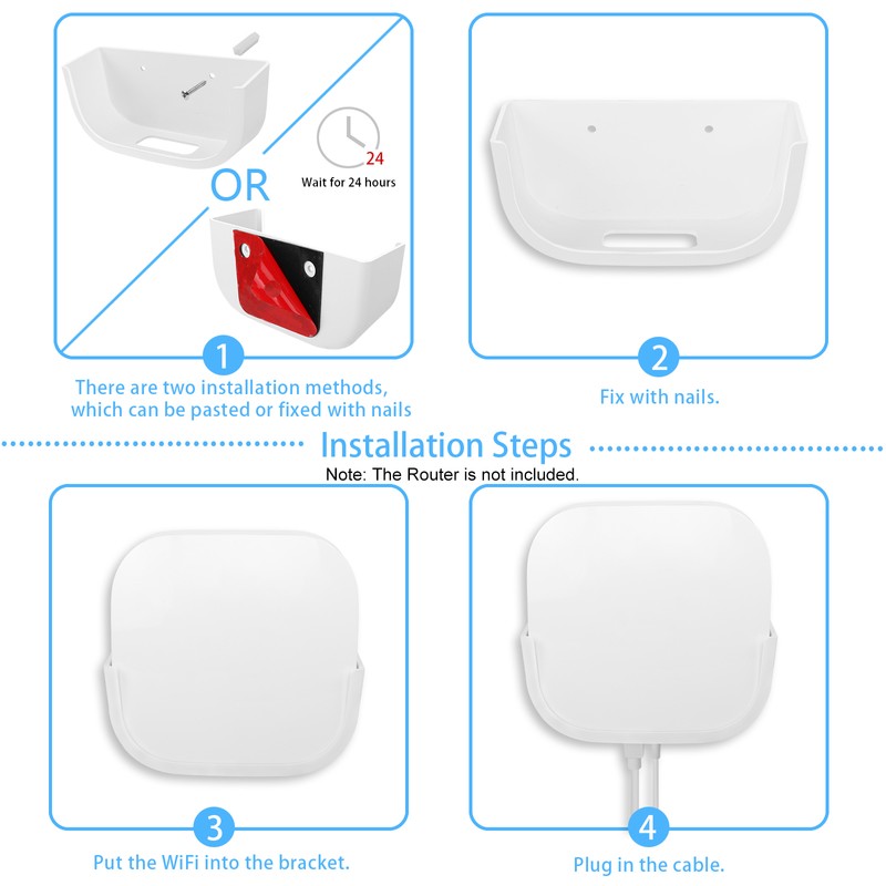 Screwless Wall Mount Replacement for eero Pro 6 WiFi Router